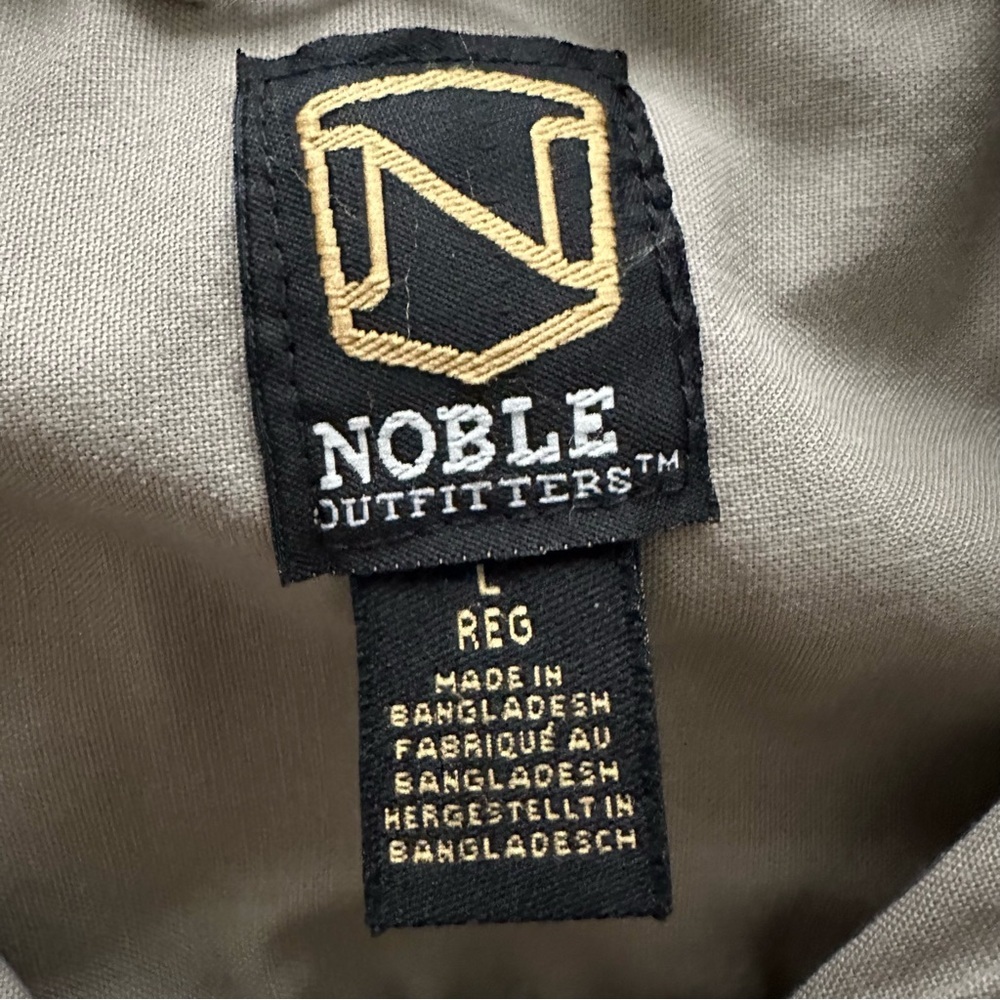 NOBLE Outfitters Men’s Short Sleeve Utility Work‎ Shirt 100% Cotton Khaki Large - Picture 8 of 11